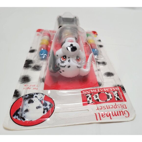 Vintage 1996 Flix Disney 101 Dalmatians Gumball Dispenser Toy One Black Ear NOS - Picture 6 of 8